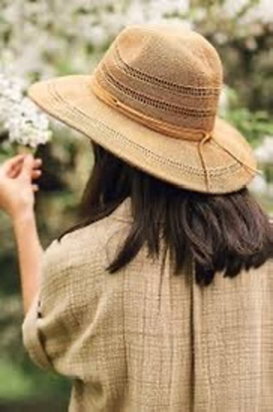 Scala Felicity Knit Safari Fedora Hat 22 inches all around One size fits most